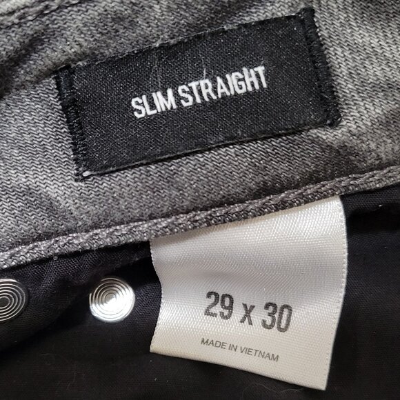 EXPRESS Men's Slim Straight Grey Jeans 29 x 30 - Picture 5 of 5